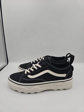 Vans Black and White Low Top Sneakers